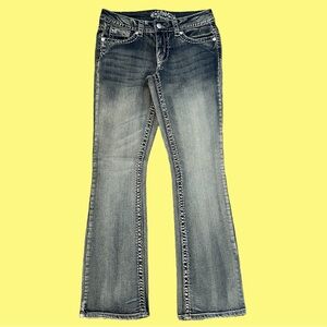 Paisley Sky Bootcut Flare Detailed Women's Jeans - 6